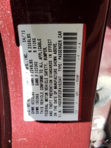 1HGCR2F33FA162547 2015 HONDA ACCORD photo no. 13