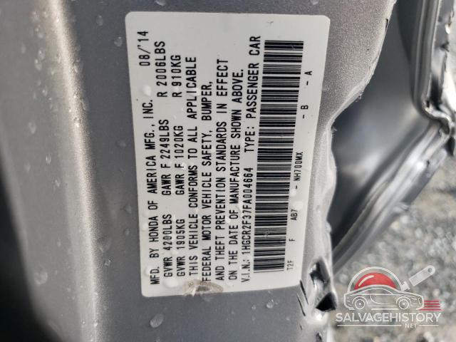 1HGCR2F37FA004664 2015 HONDA ACCORD photo no. 12