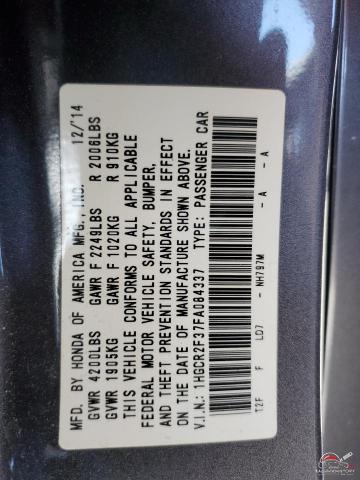 1HGCR2F37FA084337 2015 HONDA ACCORD photo no. 13