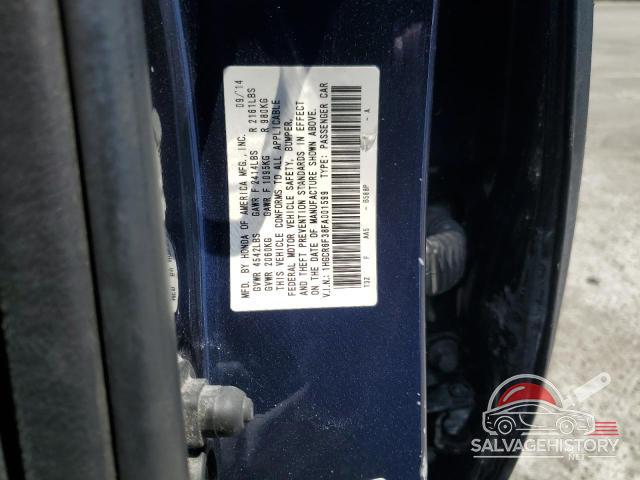 1HGCR6F38FA001599 2015 HONDA ACCORD photo no. 12
