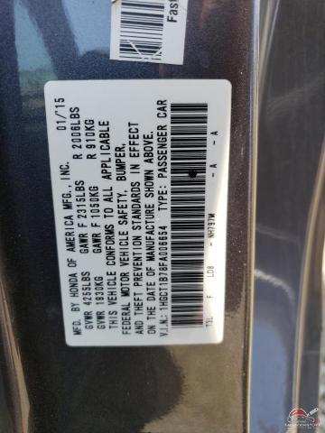 1HGCT1B78FA006654 2015 HONDA ACCORD photo no. 12