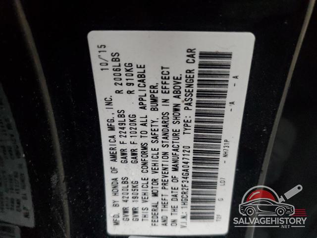 1HGCR2F34GA047120 2016 HONDA ACCORD photo no. 13