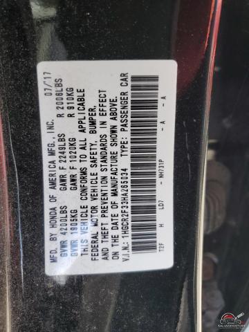 1HGCR2F33HA265034 2017 HONDA ACCORD photo no. 12