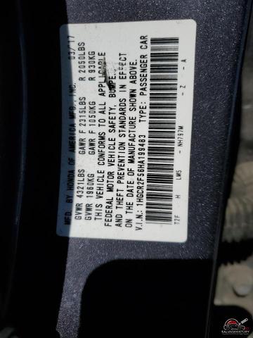 1HGCR2F56HA199483 2017 HONDA ACCORD photo no. 12