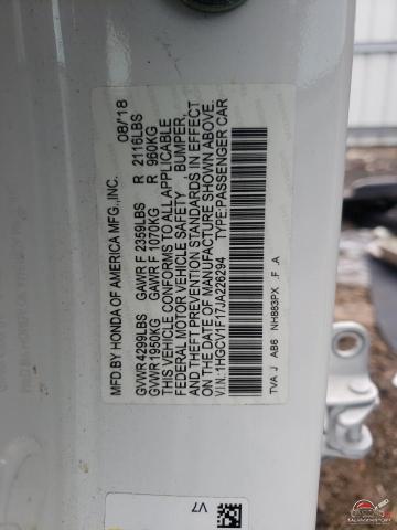 1HGCV1F17JA226294 2018 HONDA ACCORD photo no. 13