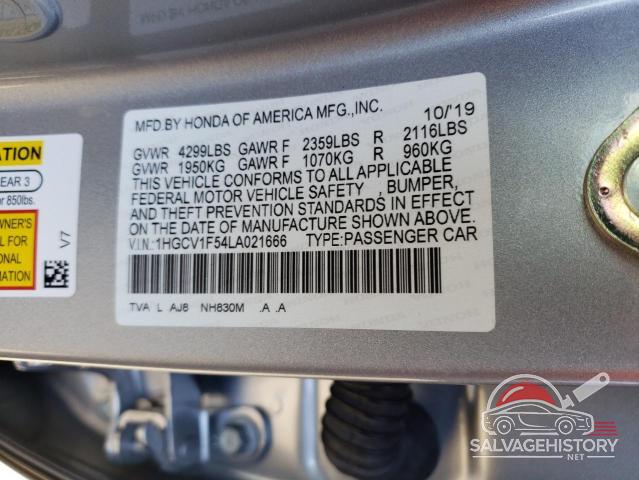 1HGCV1F54LA021666 2020 HONDA ACCORD photo no. 13