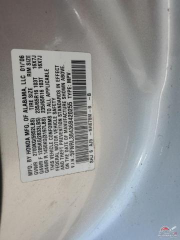 5FNRL38436B420255 2006 HONDA All Models photo no. 13