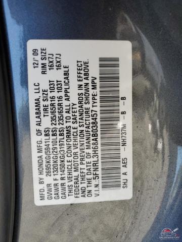 5FNRL3H68AB038457 2010 HONDA All Models photo no. 13