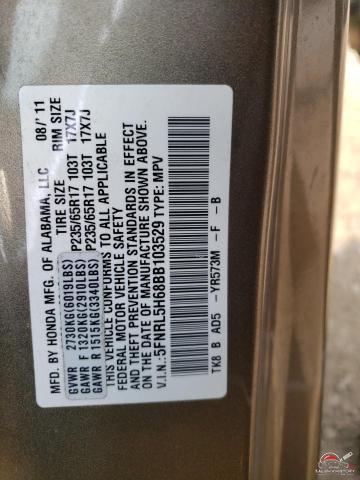 5FNRL5H68BB103529 2011 HONDA All Models photo no. 14