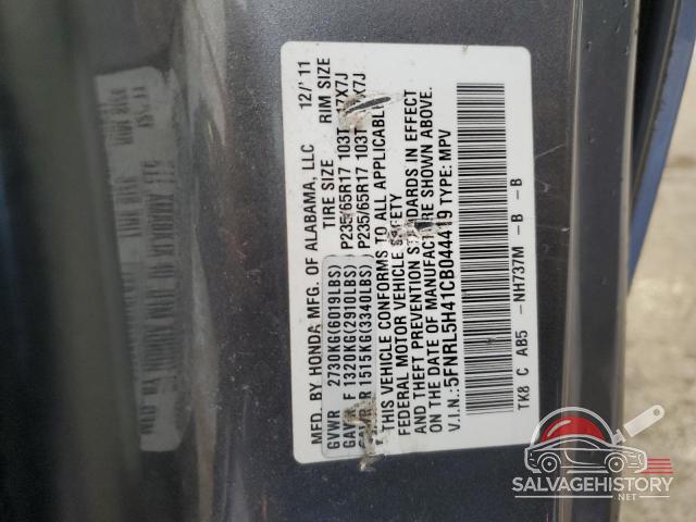 5FNRL5H41CB044419 2012 HONDA All Models photo no. 13
