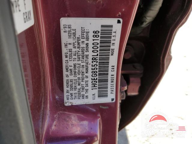 1HGEG8553RL000186 1994 HONDA CIVIC photo no. 12