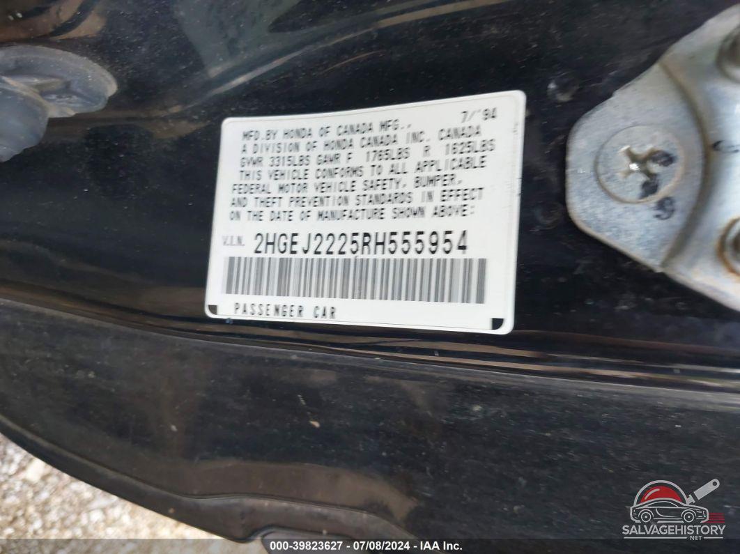2HGEJ2225RH555954 1994 HONDA CIVIC photo no. 9