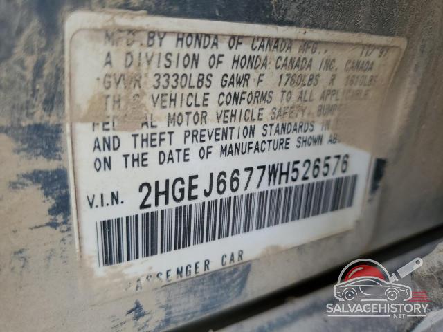 2HGEJ6677WH526576 1998 HONDA CIVIC photo no. 13
