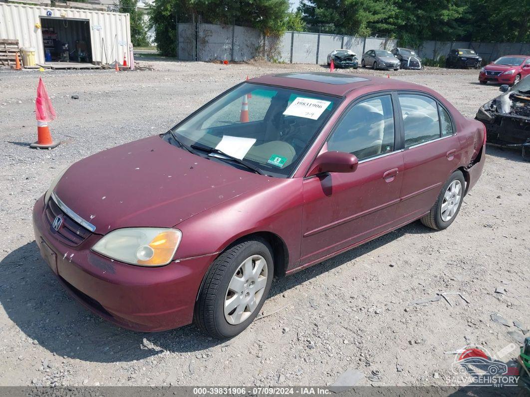 2HGES26702H526080 2002 HONDA CIVIC photo no. 2