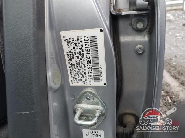 2HGES268X3H512102 2003 HONDA CIVIC photo no. 12