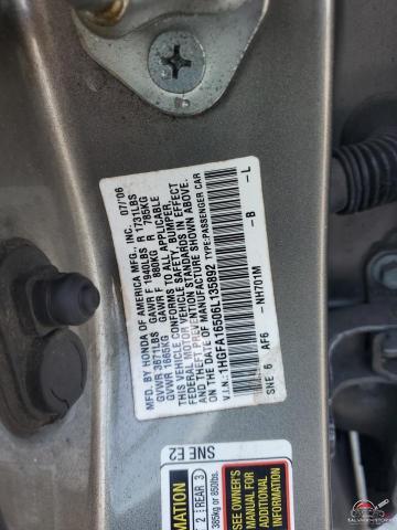 1HGFA16506L135892 2006 HONDA CIVIC photo no. 12