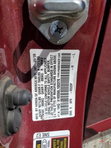 1HGFA16556L100376 2006 HONDA CIVIC photo no. 13