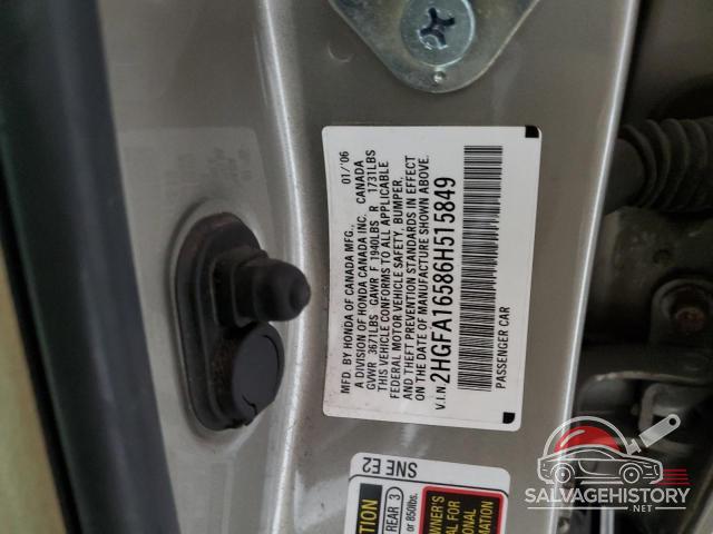2HGFA16586H515849 2006 HONDA CIVIC photo no. 12