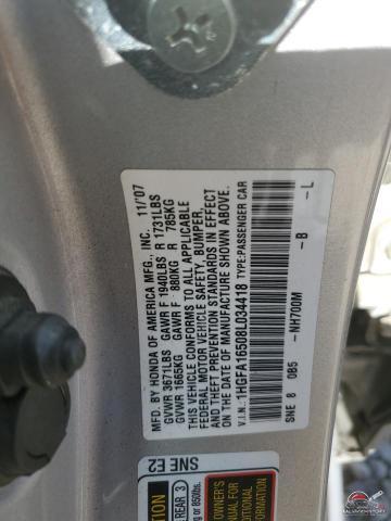 1HGFA16508L034418 2008 HONDA CIVIC photo no. 13