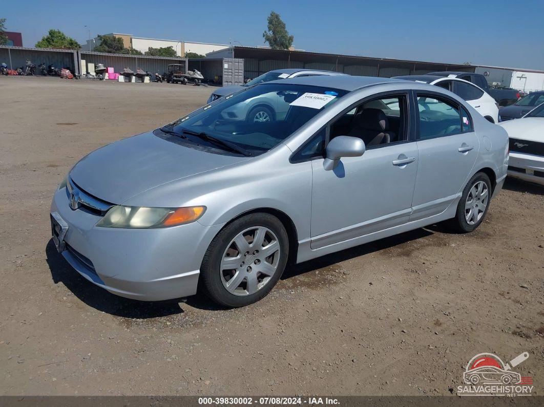 1HGFA16508L064633 2008 HONDA CIVIC photo no. 2