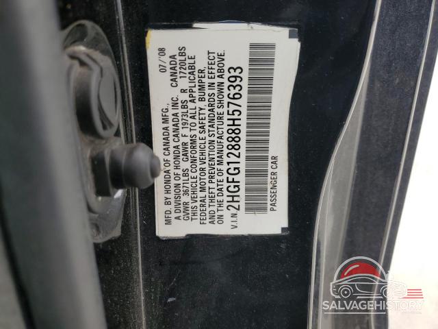 2HGFG12888H576393 2008 HONDA CIVIC photo no. 12
