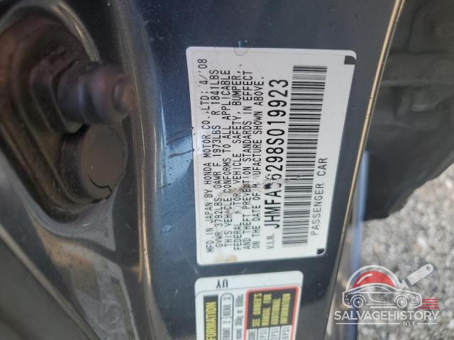 JHMFA36298S019923 2008 HONDA CIVIC photo no. 12
