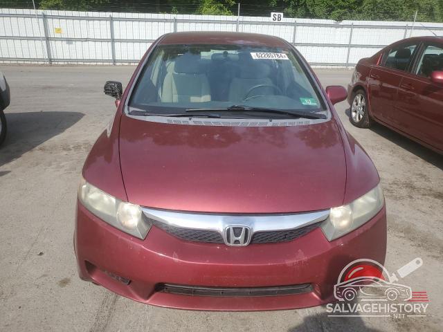 19XFA16539E000997 2009 HONDA CIVIC photo no. 5