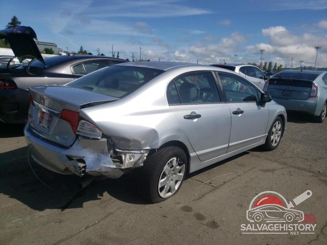 2HGFA16349H329289 2009 HONDA CIVIC photo no. 3