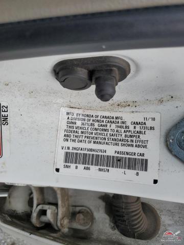 2HGFA1F50BH527634 2011 HONDA CIVIC photo no. 12