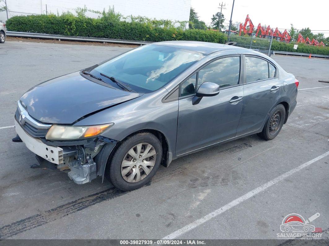 19XFB2F58CE043063 2012 HONDA CIVIC photo no. 2