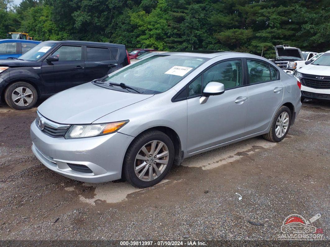 19XFB2F88CE029190 2012 HONDA CIVIC photo no. 2