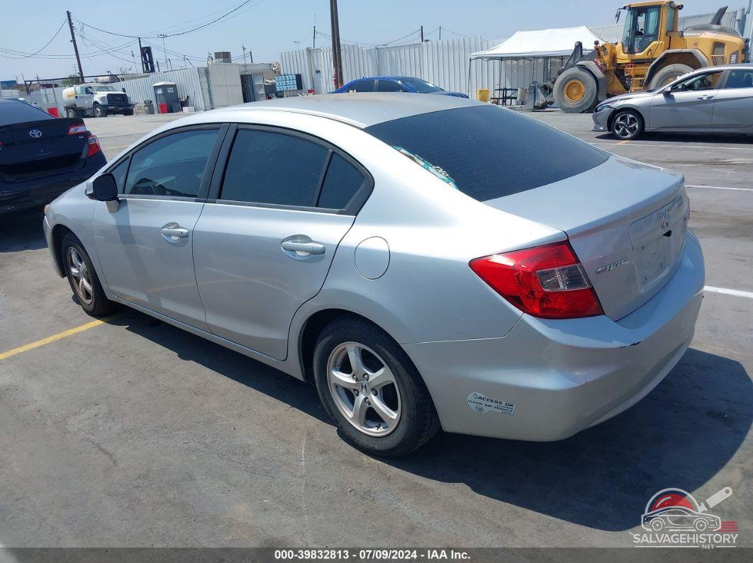 19XFB5F57CE001582 2012 HONDA CIVIC photo no. 3