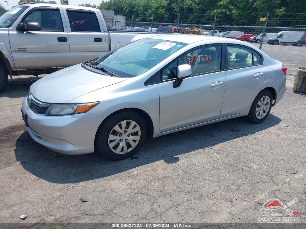 2HGFB2F51CH597745 2012 HONDA CIVIC photo no. 2
