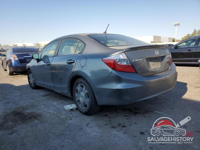 JHMFB4F34CS004637 2012 HONDA CIVIC photo no. 2
