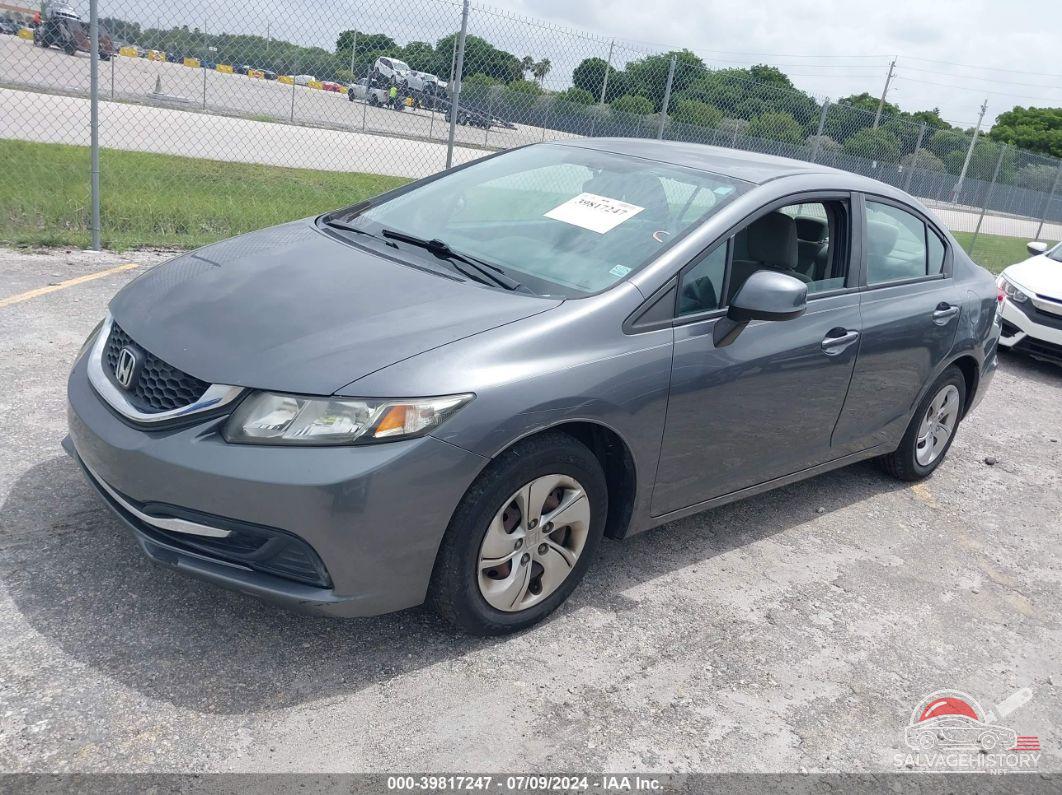 19XFB2F55DE070951 2013 HONDA CIVIC photo no. 2