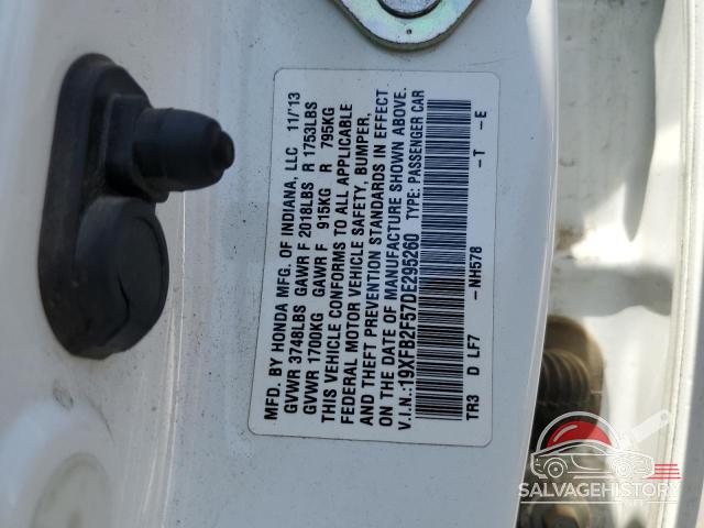 19XFB2F57DE295260 2013 HONDA CIVIC photo no. 13