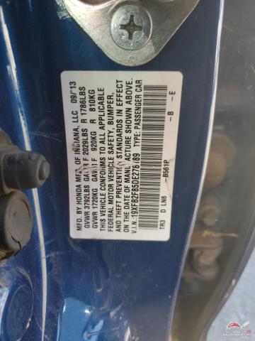 19XFB2F85DE278189 2013 HONDA CIVIC photo no. 12