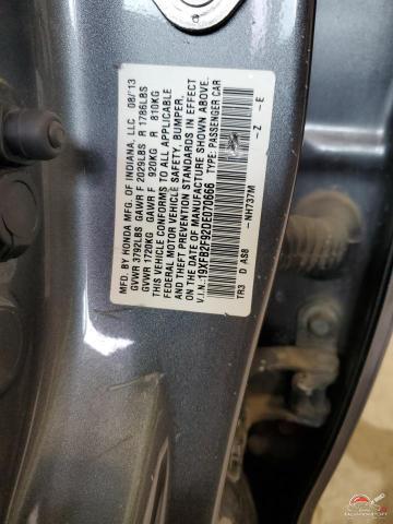 19XFB2F92DE070666 2013 HONDA CIVIC photo no. 12