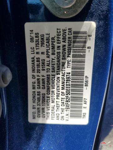 19XFB2F50EE078974 2014 HONDA CIVIC photo no. 13