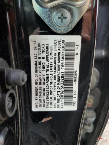 19XFB2F54EE023671 2014 HONDA CIVIC photo no. 12