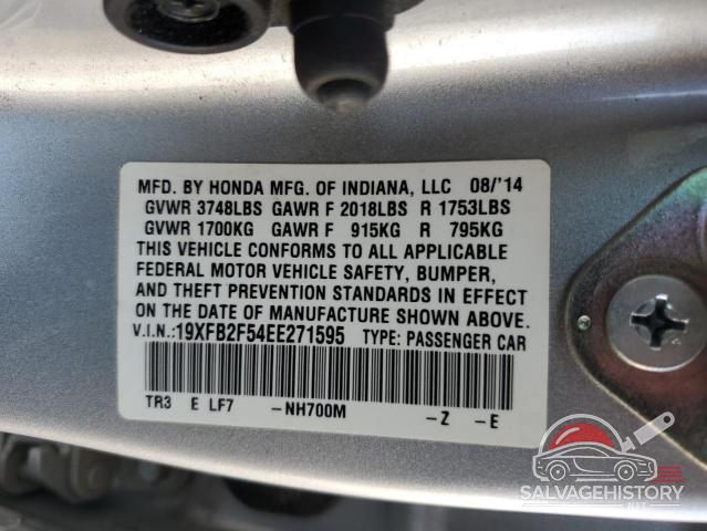 19XFB2F54EE271595 2014 HONDA CIVIC photo no. 12