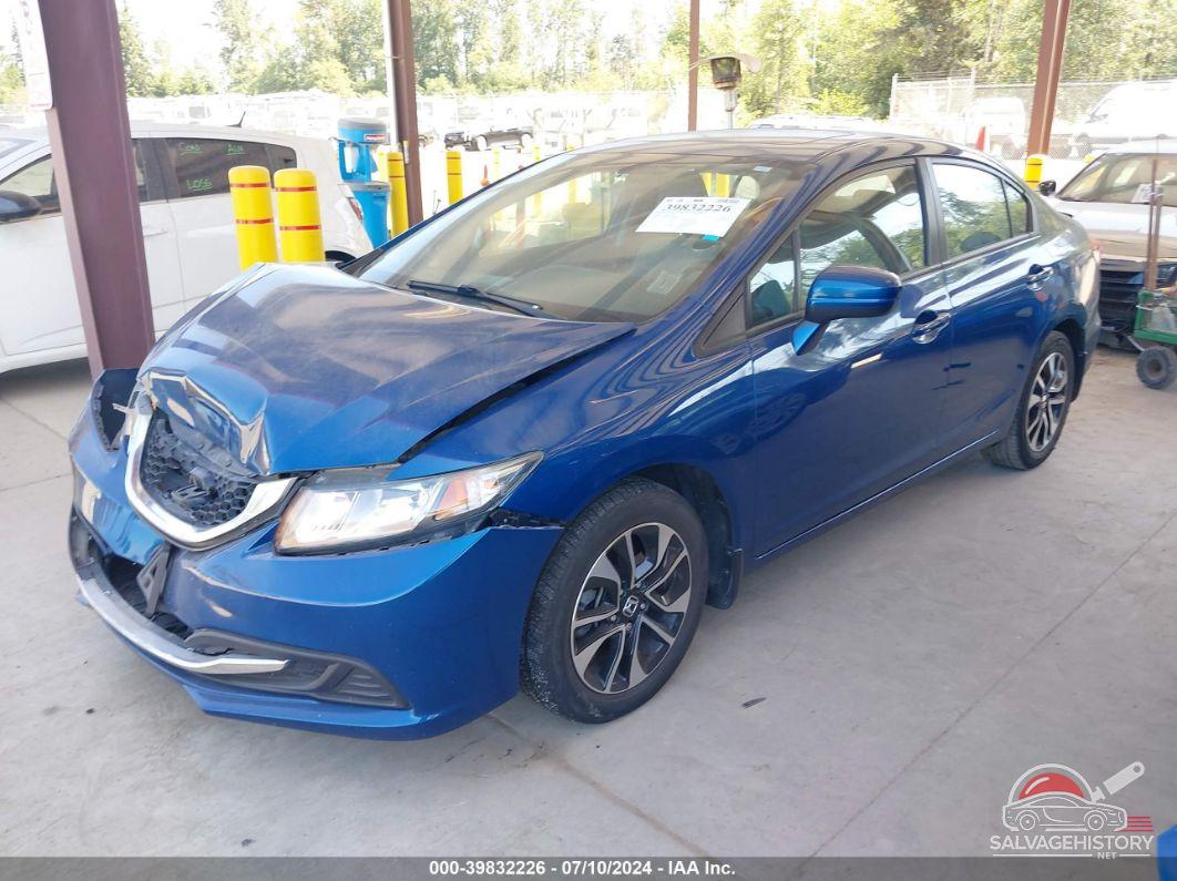 2HGFB2F80EH529319 2014 HONDA CIVIC photo no. 2