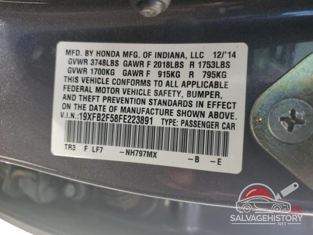 19XFB2F58FE223891 2015 HONDA CIVIC photo no. 12