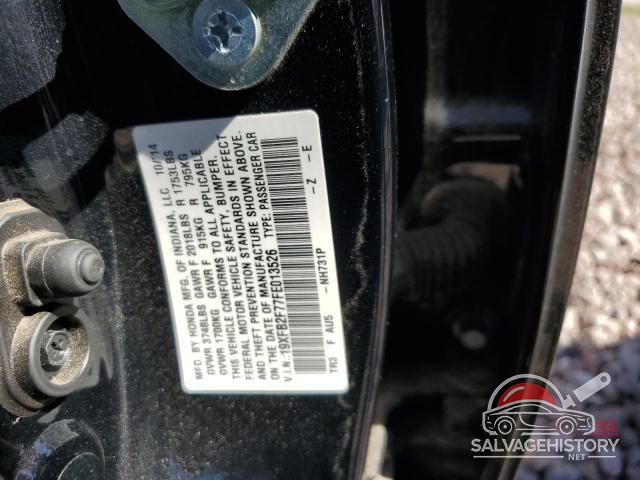19XFB2F77FE013526 2015 HONDA CIVIC photo no. 12