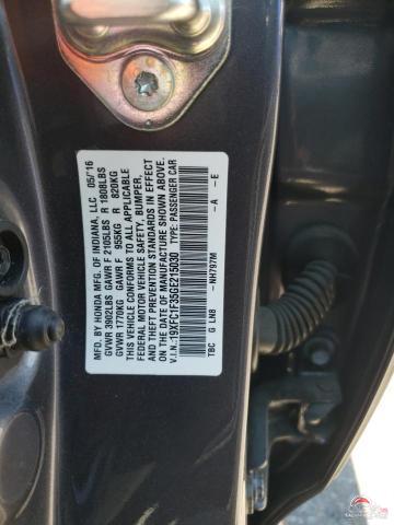 19XFC1F35GE215030 2016 HONDA CIVIC photo no. 12