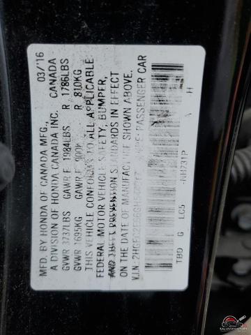 2HGFC2F66GH544017 2016 HONDA CIVIC photo no. 13