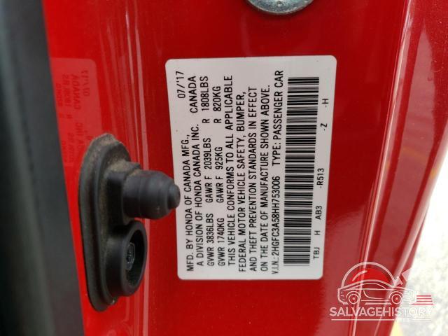 2HGFC3A58HH753006 2017 HONDA CIVIC photo no. 12