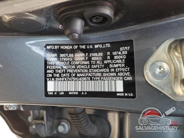 SHHFK7H75HU429676 2017 HONDA CIVIC photo no. 12