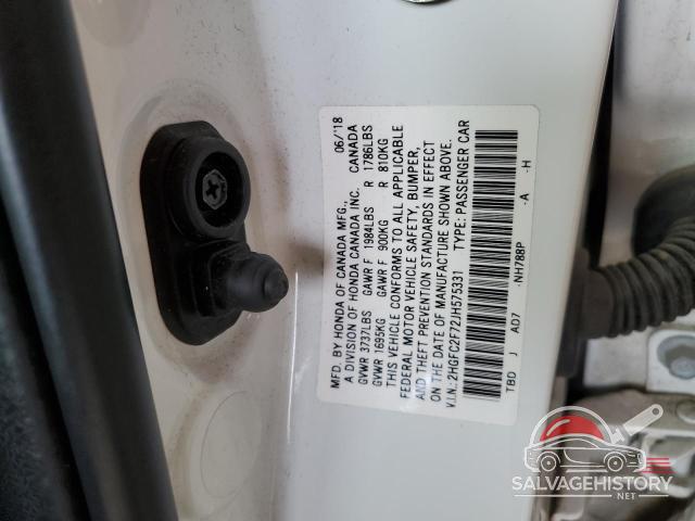 2HGFC2F72JH575331 2018 HONDA CIVIC photo no. 12