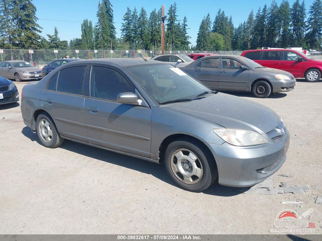 JHMES96645S011898 2005 HONDA CIVIC HYBRID photo no. 2